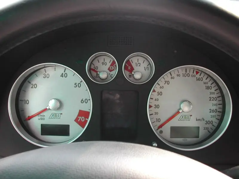 Abt Sportsline - Audi TT MK1 - Abt TT-Sport - Fond de compteur blanc siglé Abt