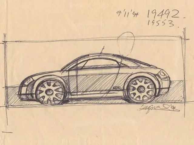 Maquette à l'échelle 1/4 du roadster