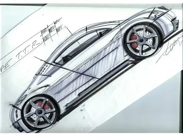 Maquette à l'échelle 1/4 du roadster