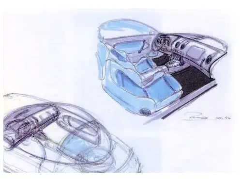 Intérieur du Roadster par Romulus Rost