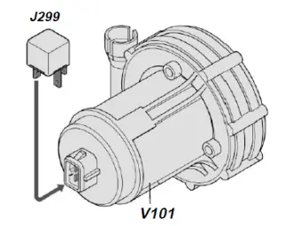 V101 - Moteur de la pompe à air secondaire