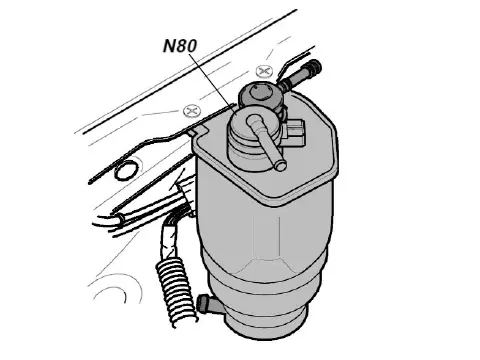 N80 - Electrovanne pour réservoir à charbon actif